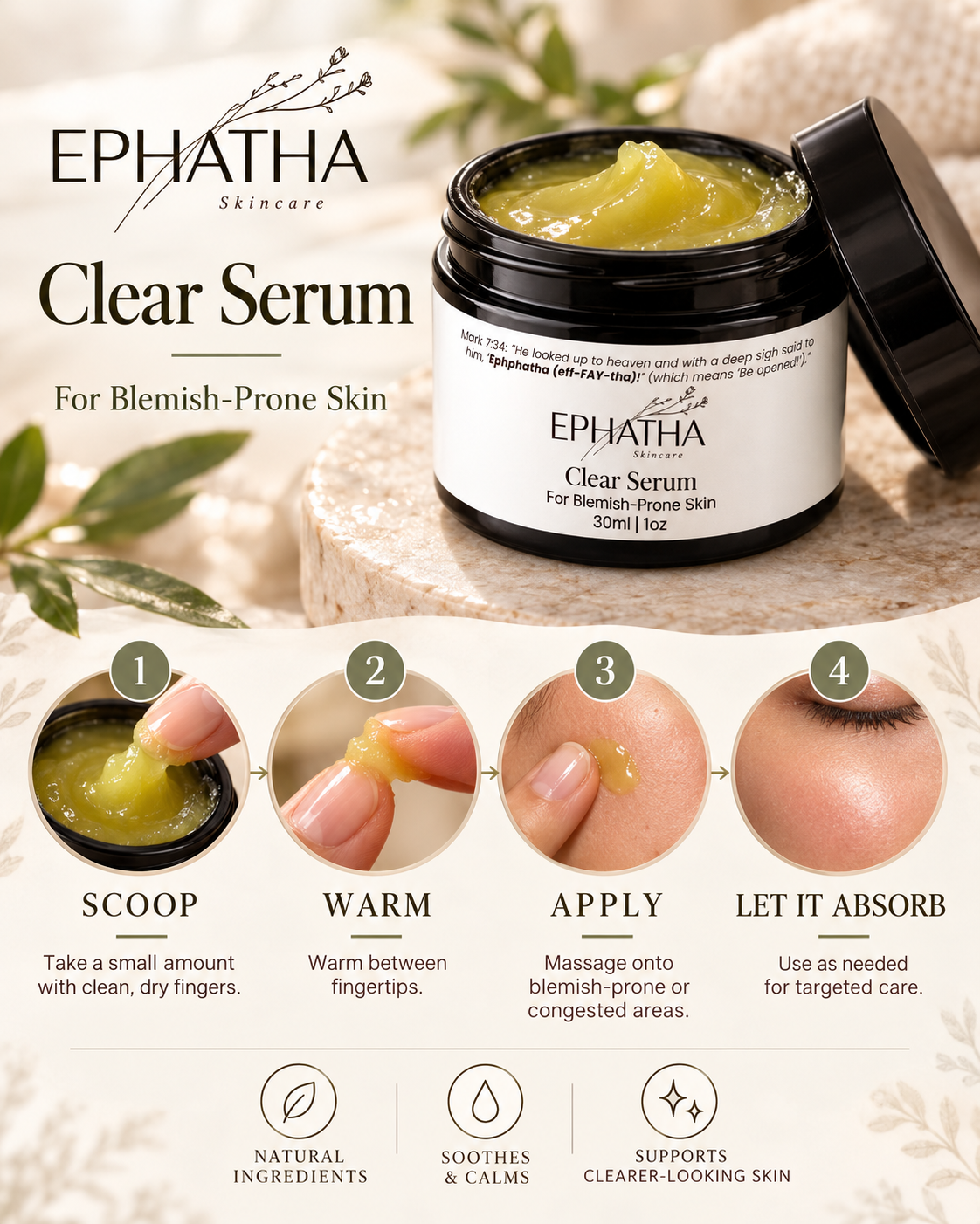 How to use Ephatha Clear Serum