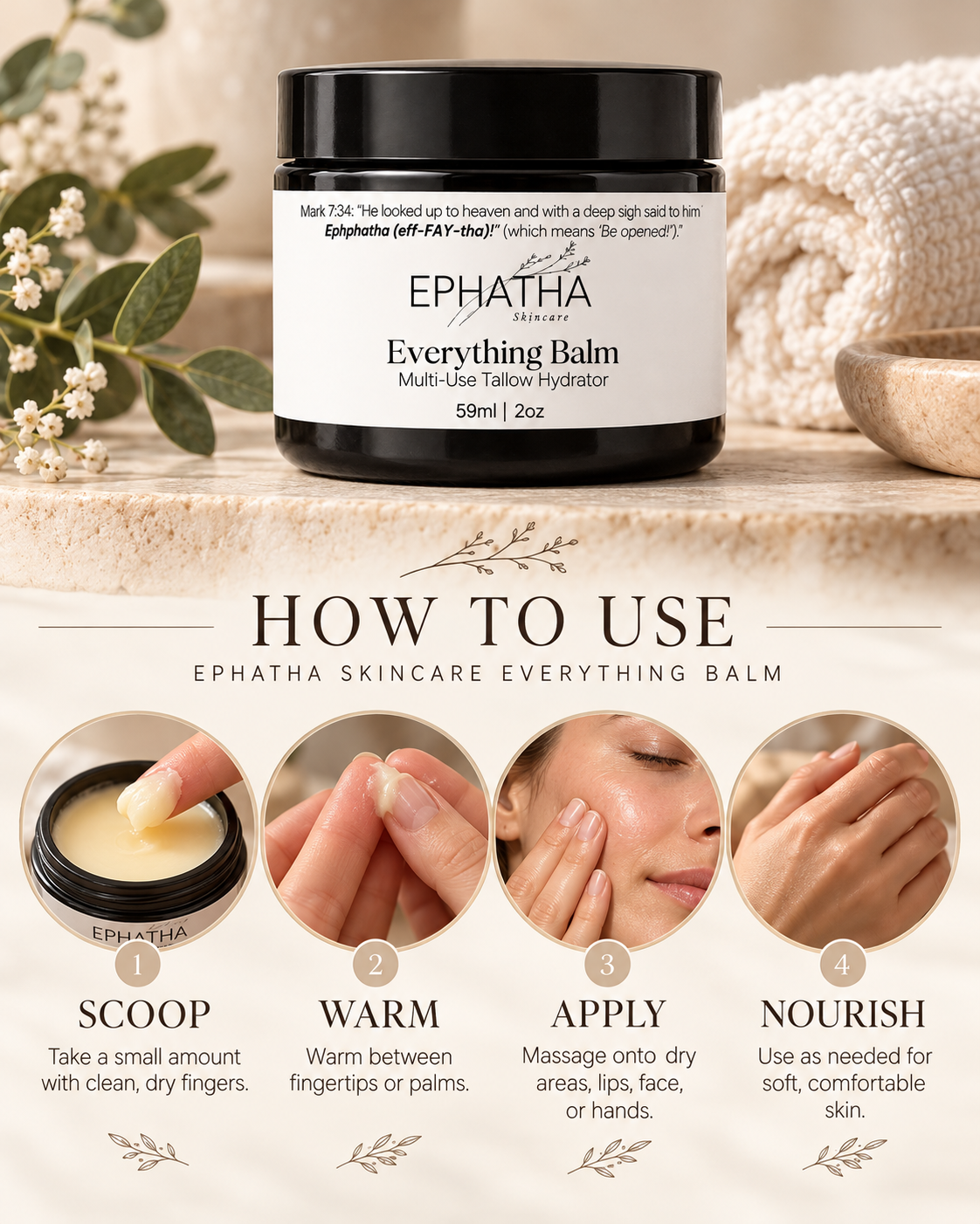 How to use Ephatha Everything Balm